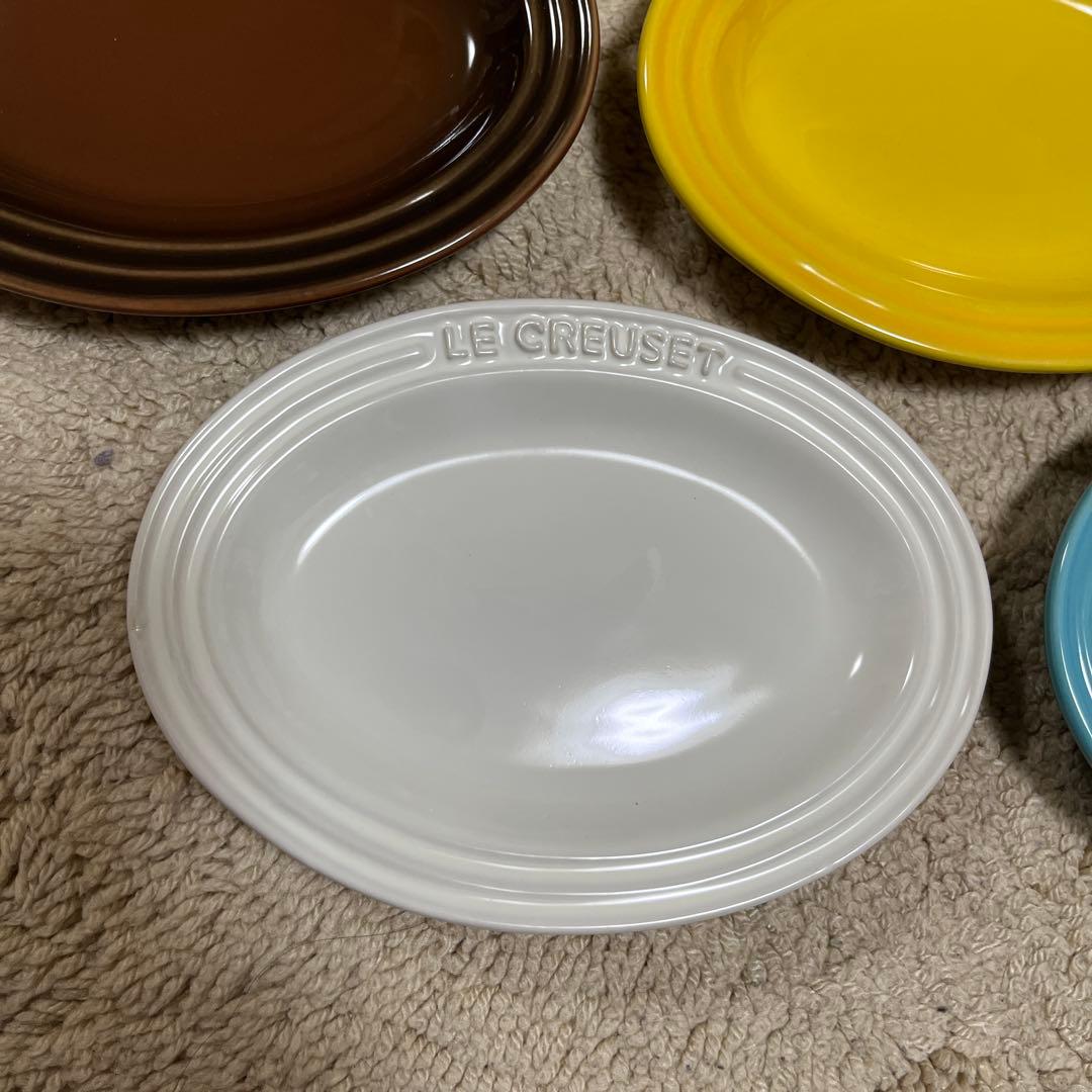 LE CREUSET ミニ・オーバル・プレート（5枚セット ）クールパレット