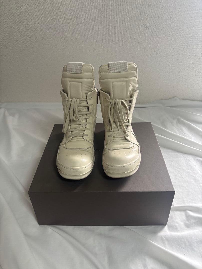 靴 Rick owens 25ss Geobasket milk 43