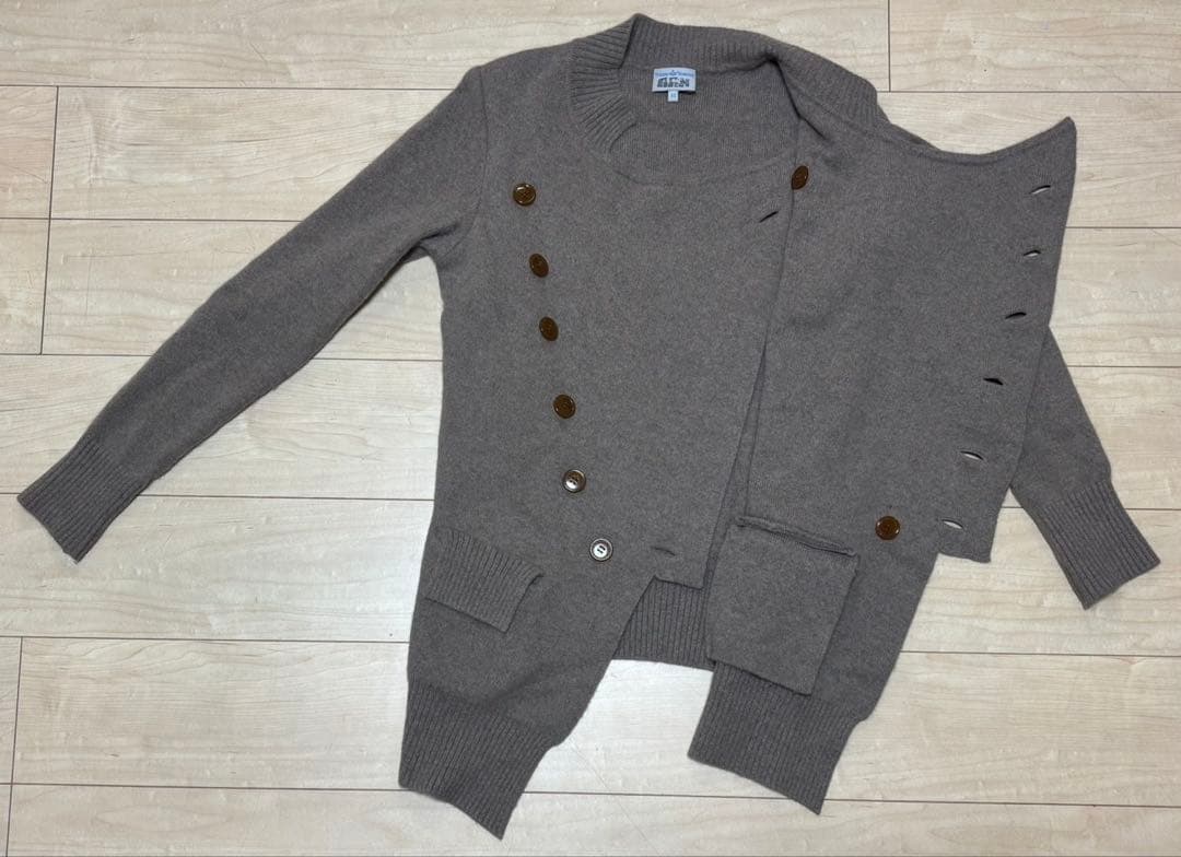 美品◎ Vivienne Westwood 変形ニットカーディガン