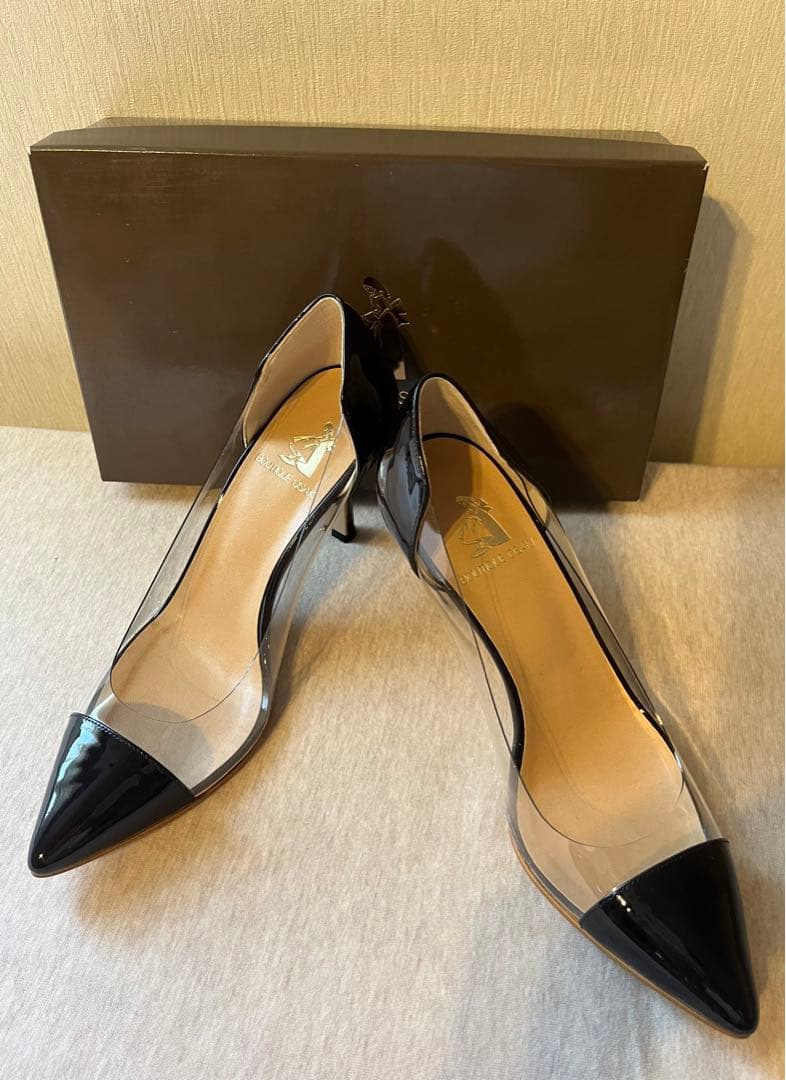 【新品未使用】ブティックオーサキ　パンプス　ブラック　24cm