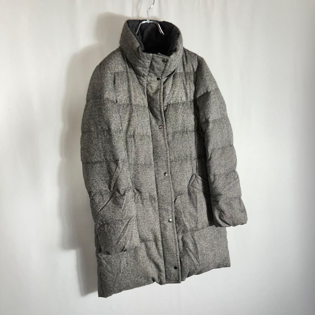 23区 ダウンコート 3way ヘリンボーン シルク混 ファー 38 ジャケット
