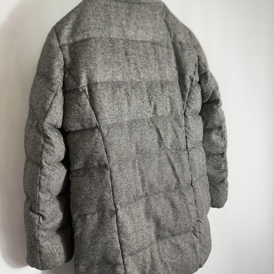 23区 ダウンコート 3way ヘリンボーン シルク混 ファー 38 ジャケット