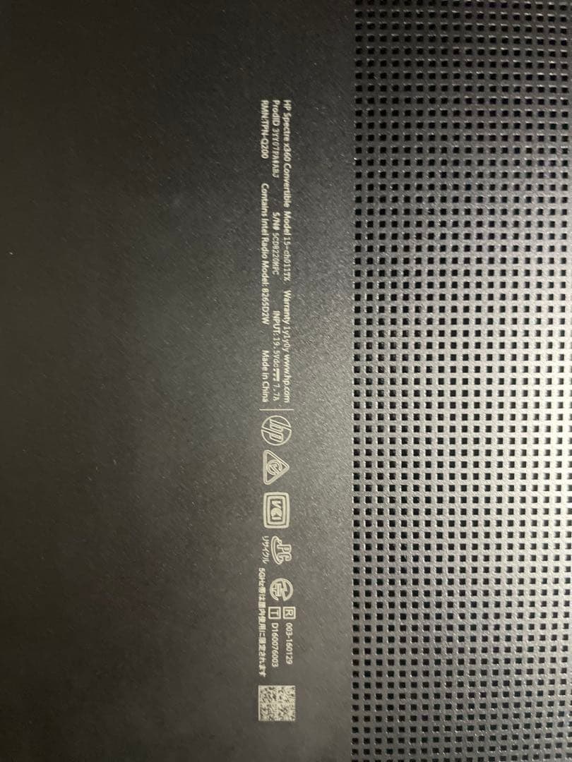 HP SPECTRE X360 4K タッチi7 8th/16GB/RADEON