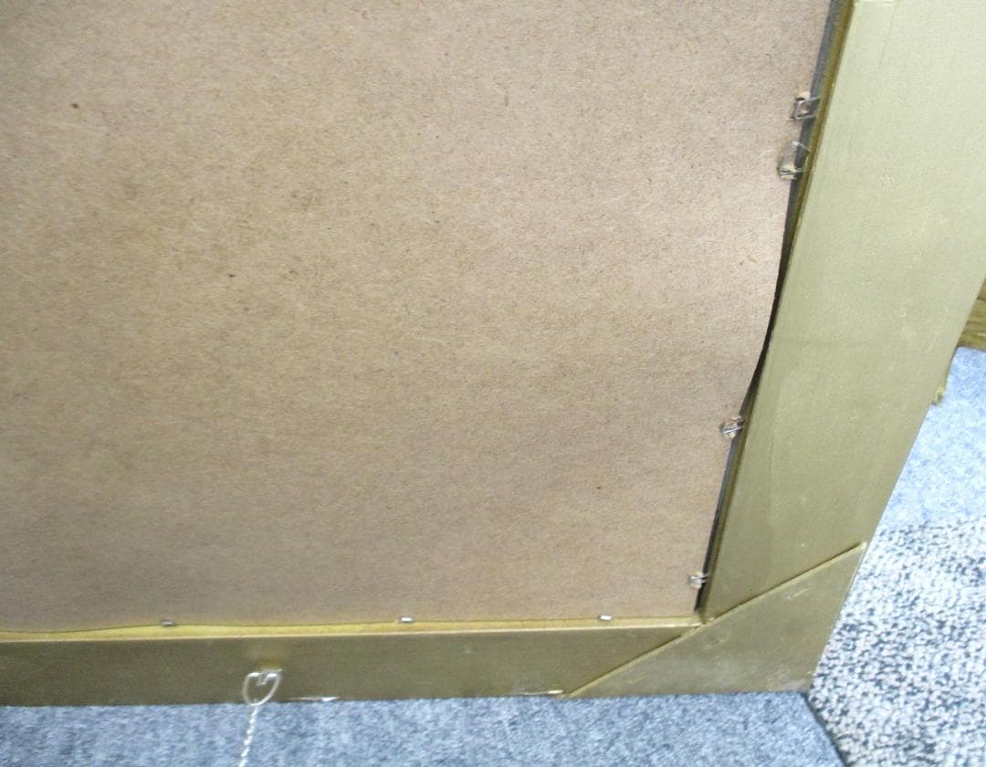 ★アンティーク調　ミラー ゴールド 50x170cm　姿見　ロココ調　スタンド付