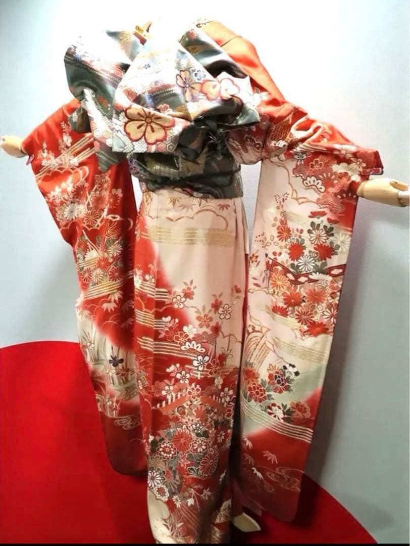 振袖フルセット➕厚底お草履とバックのセット➕長襦袢➕ファーのセット✨kana様用