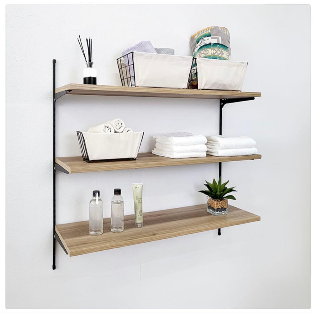 【メルくん】LIXIL 木製ラック 91cm 可動棚