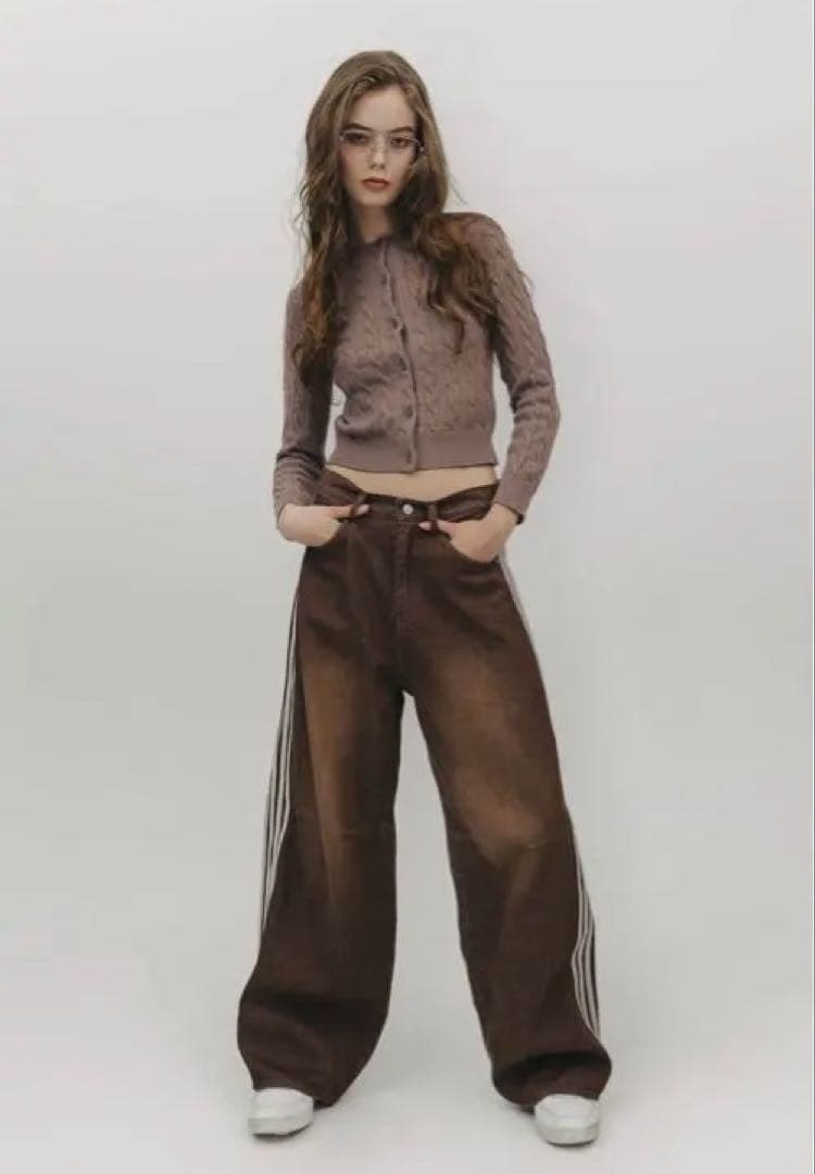 おこめTHETOE Emirates Track Denim Pants