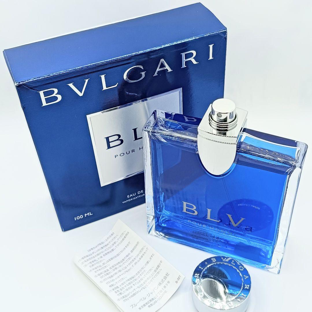 ほぼ満量 安心 正規品 ブルガリ ブルー プールオム 100ml　ブルガリブルー