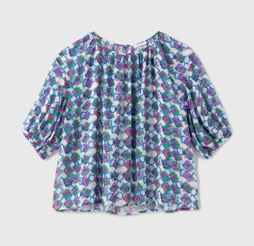 ヘラルボニー　シフォンブラウス