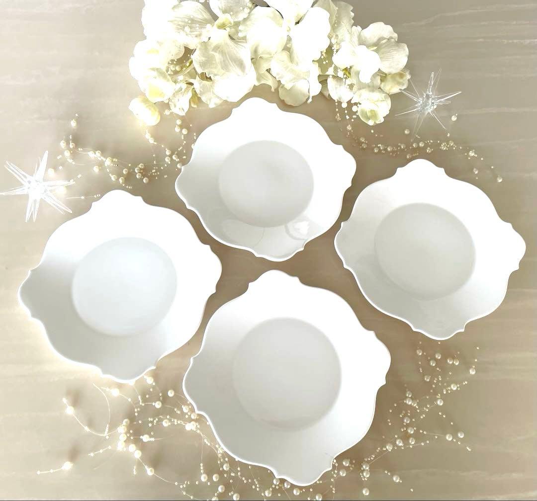 ウェッジウッド ジャスパーコンラン バロックホワイト スクエアプレート セット