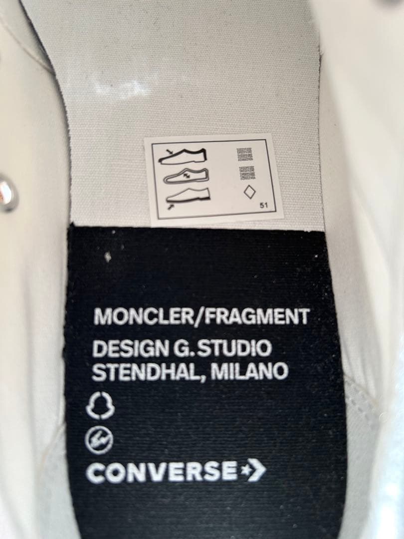 FRAGMENT×MONCLER×CONVERSE Chuck Taylor