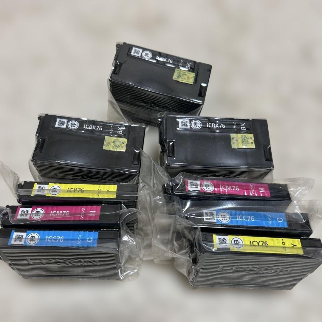 EPSON IC4CL76 インクカートリッジ 4色パック 大容量2セット＋BK