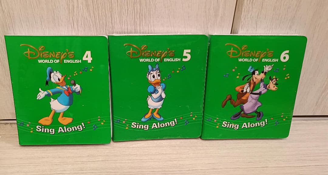 シングアロング　DVD/CD12枚　ポスター、ステッカ　 ディズニー英語システム