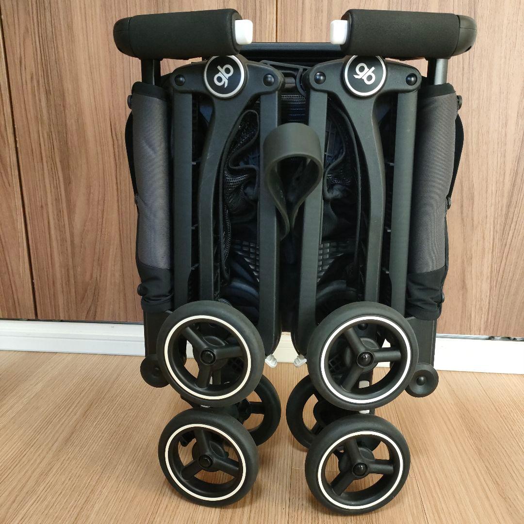 gb ポキット 折りたたみベビーカー グレー