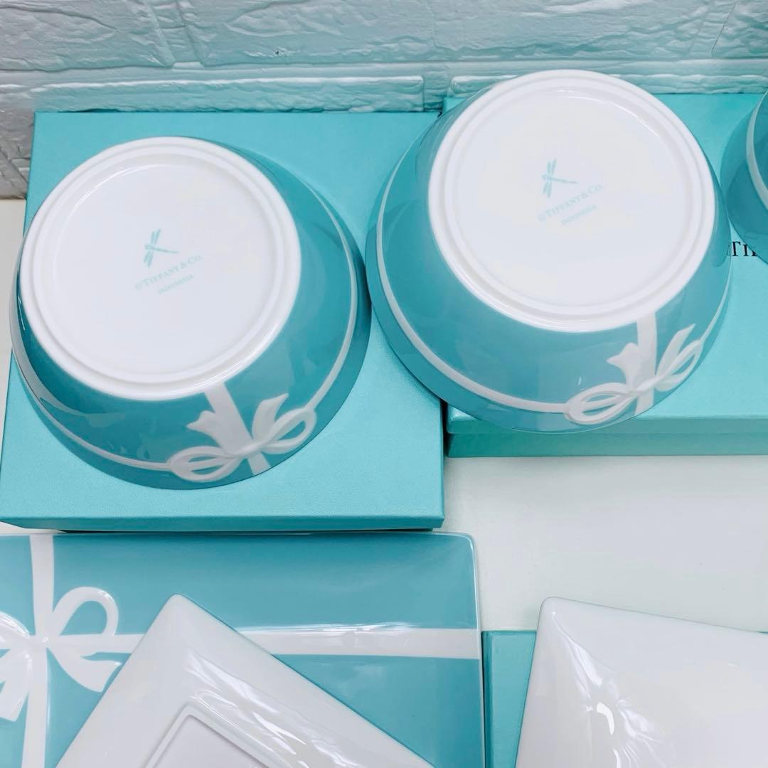 未使用品　Tiffany＆Co. ティファニー　ブルーリボン　食器　9点セット