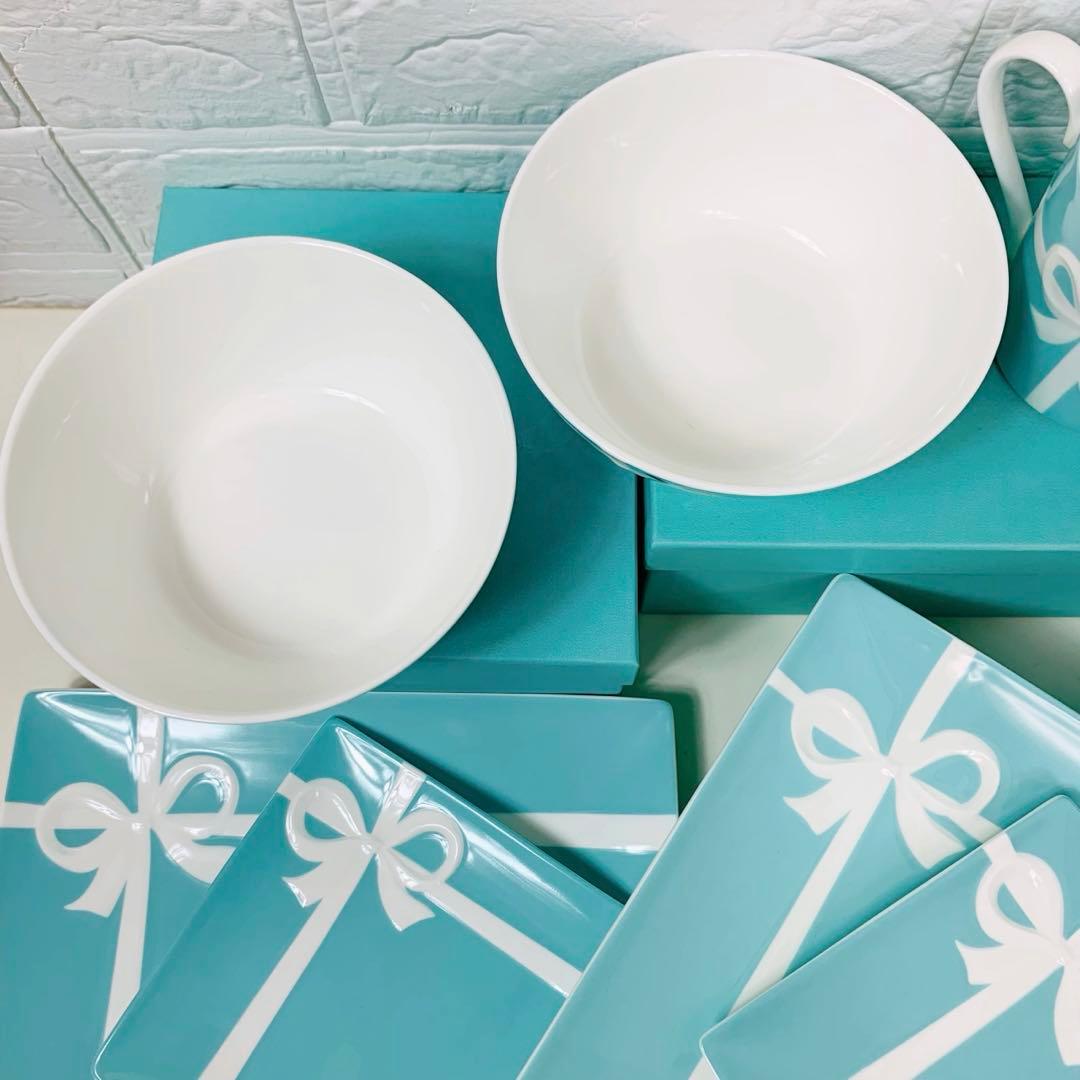 未使用品　Tiffany＆Co. ティファニー　ブルーリボン　食器　9点セット