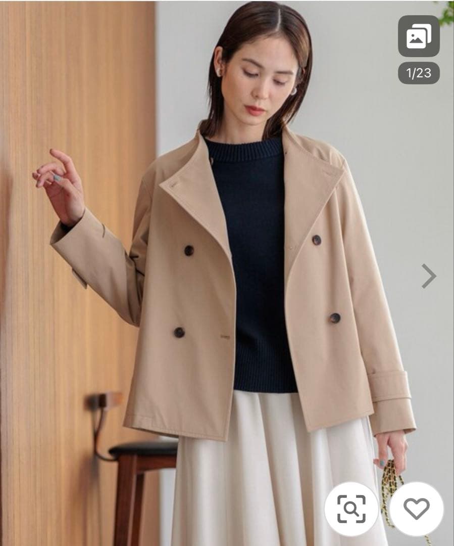 組曲　ショートトレンチ　極美品