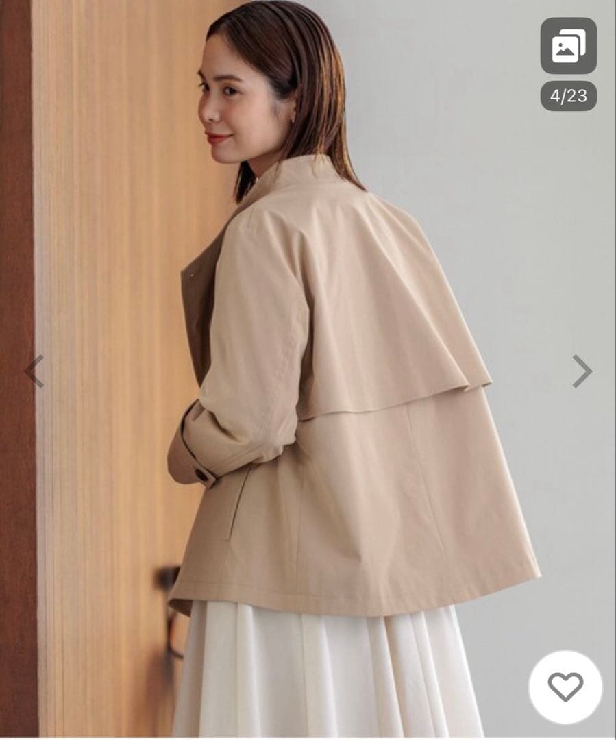 組曲　ショートトレンチ　極美品