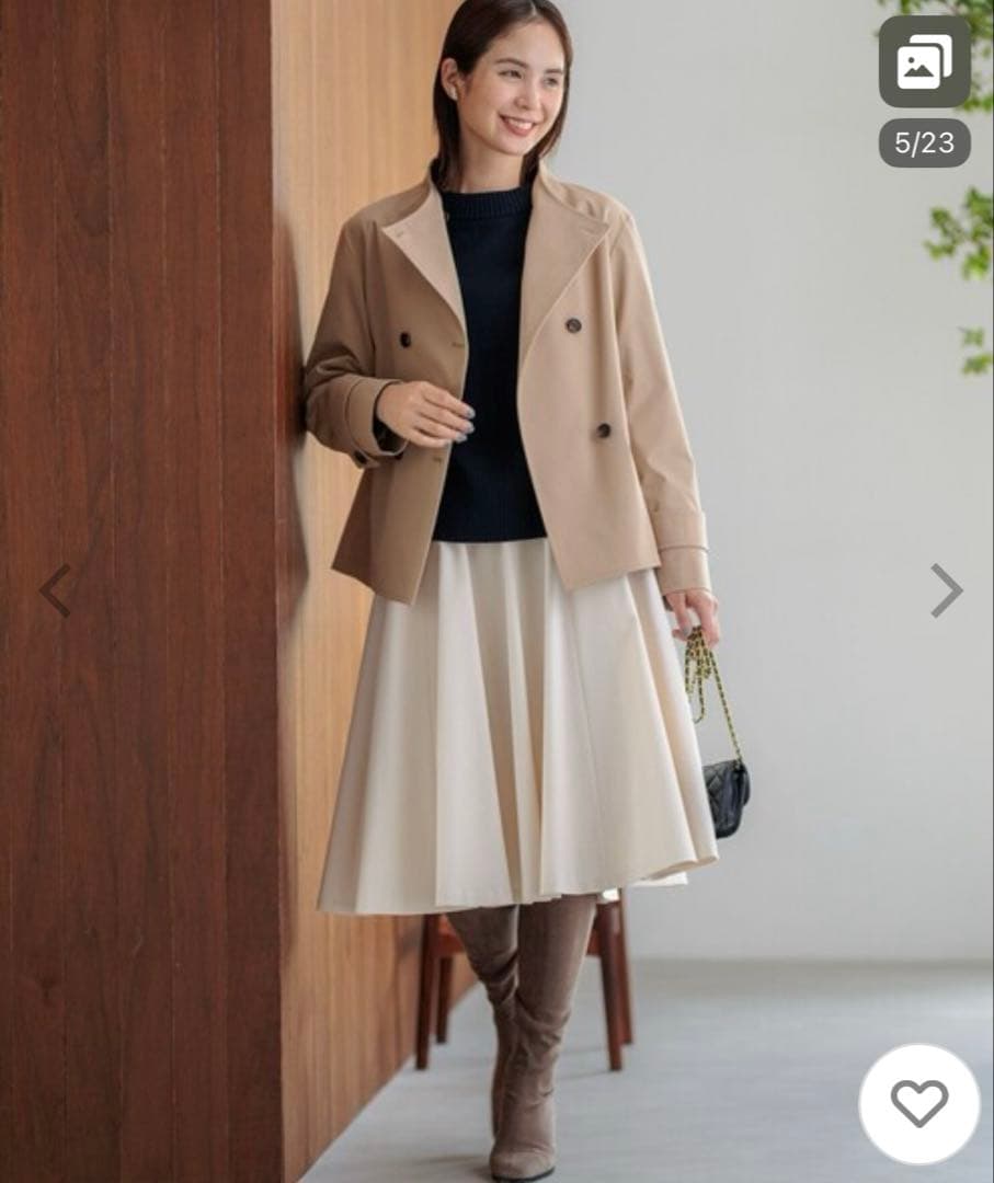 組曲　ショートトレンチ　極美品