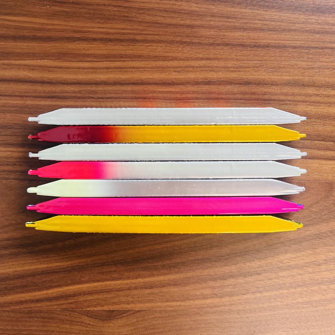 鰤・ヒラマサ　ジギング　鉄ジグ　180g　5本セット　色選択OK