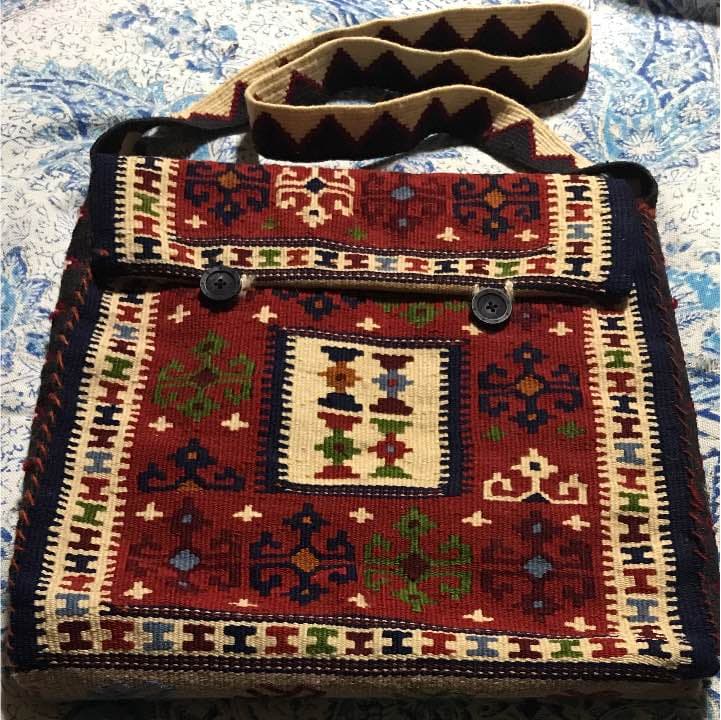 手織り特注  ペルシャギリムショルダーバック