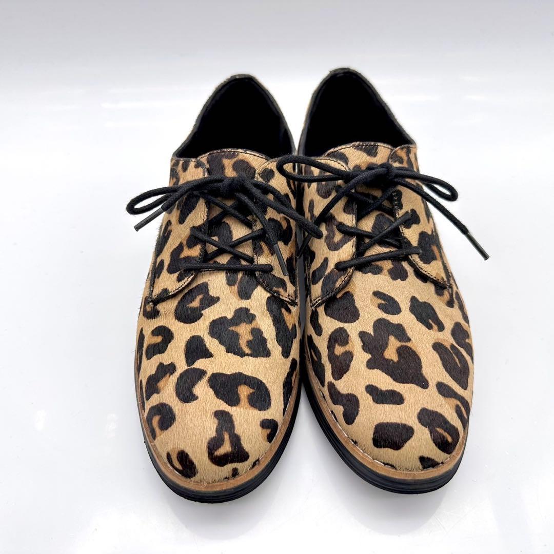 【極美品】コールハーン オリジナルグランド オックスフォード レオパード ハラコ