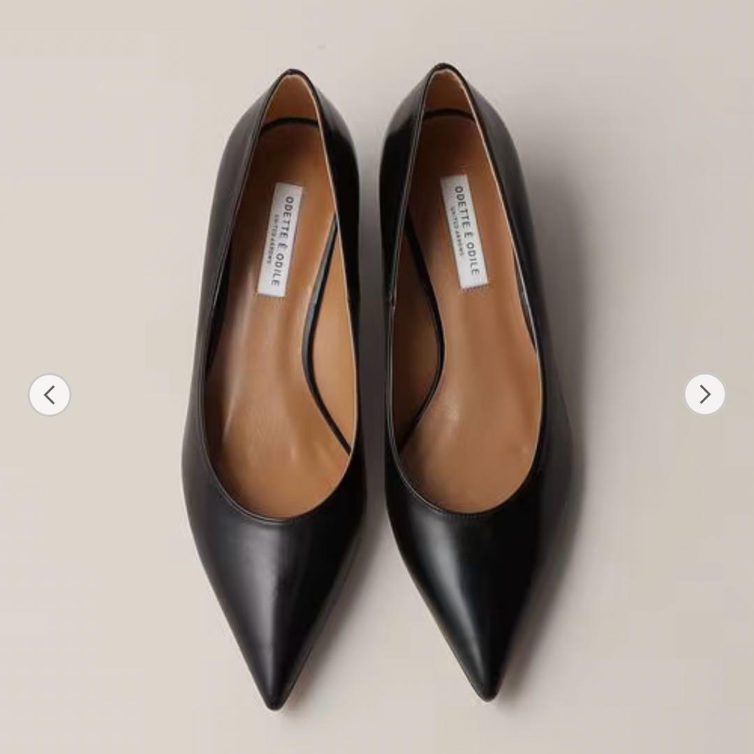 【新品未使用】ODETTE E ODILE SLブロックヒールパンプス 22.5