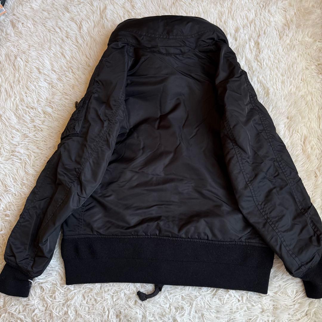 希少 g.o.a ゴア ミリタリー ボンバージャケット 中綿入り 2 黒 廃盤