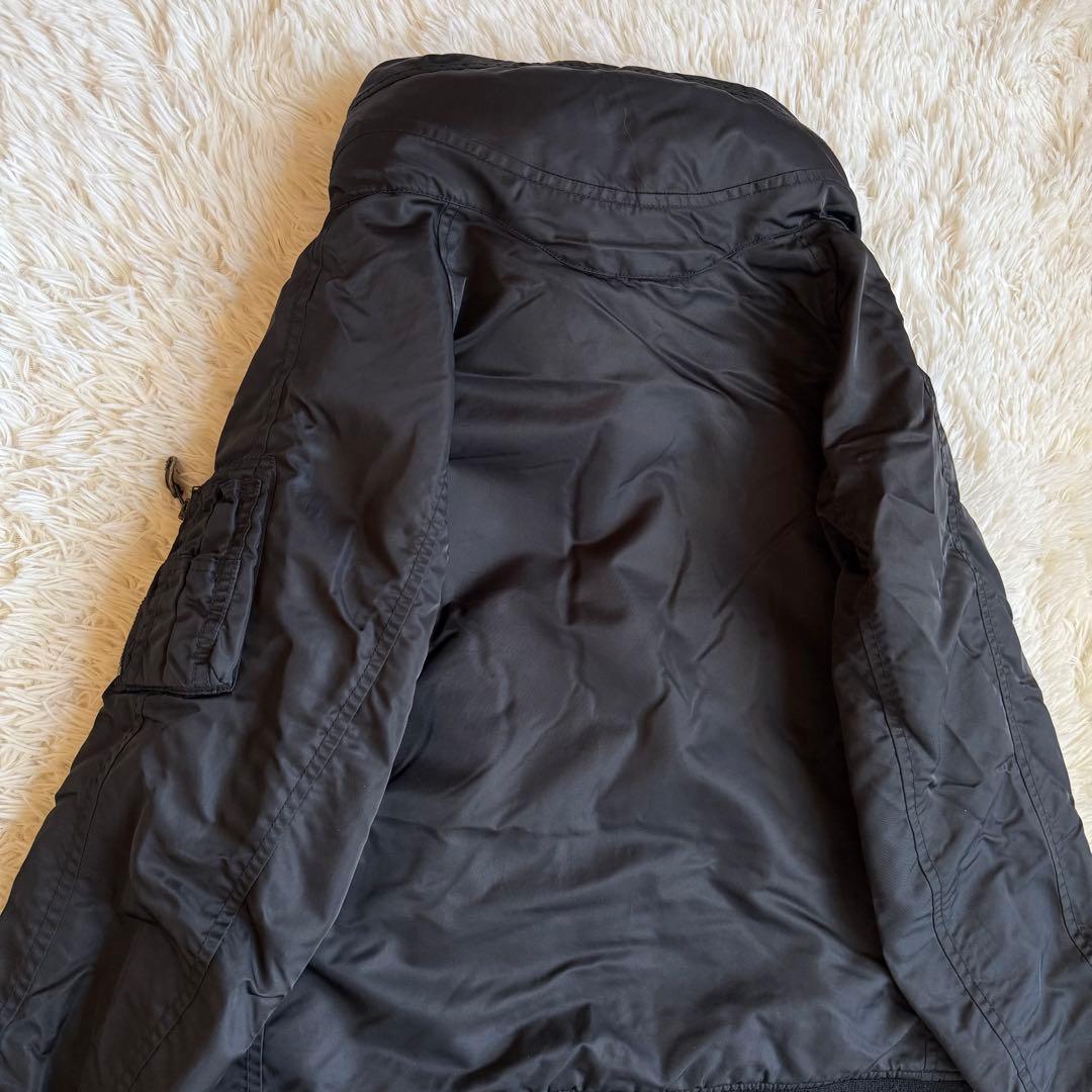 希少 g.o.a ゴア ミリタリー ボンバージャケット 中綿入り 2 黒 廃盤