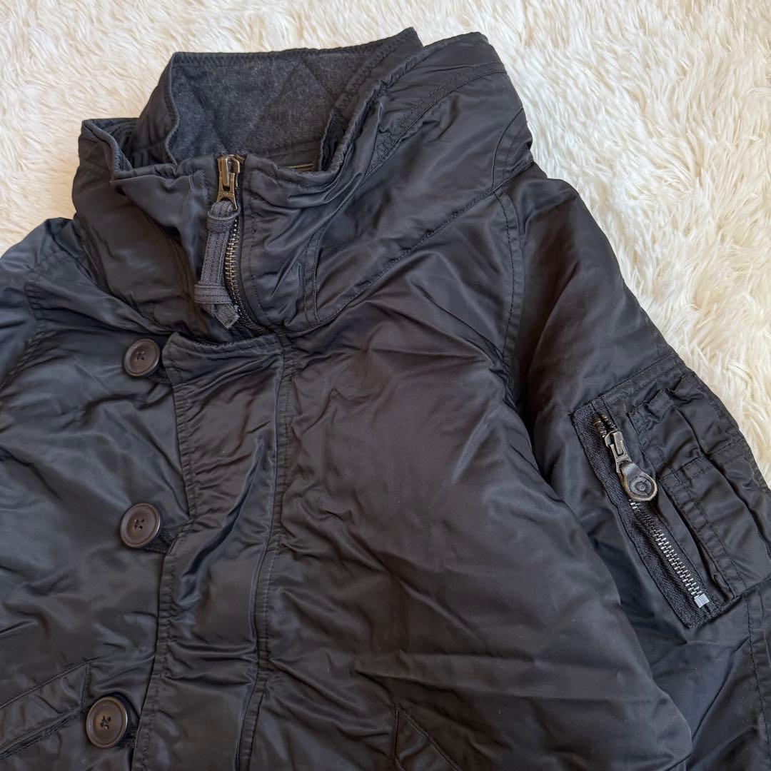 希少 g.o.a ゴア ミリタリー ボンバージャケット 中綿入り 2 黒 廃盤