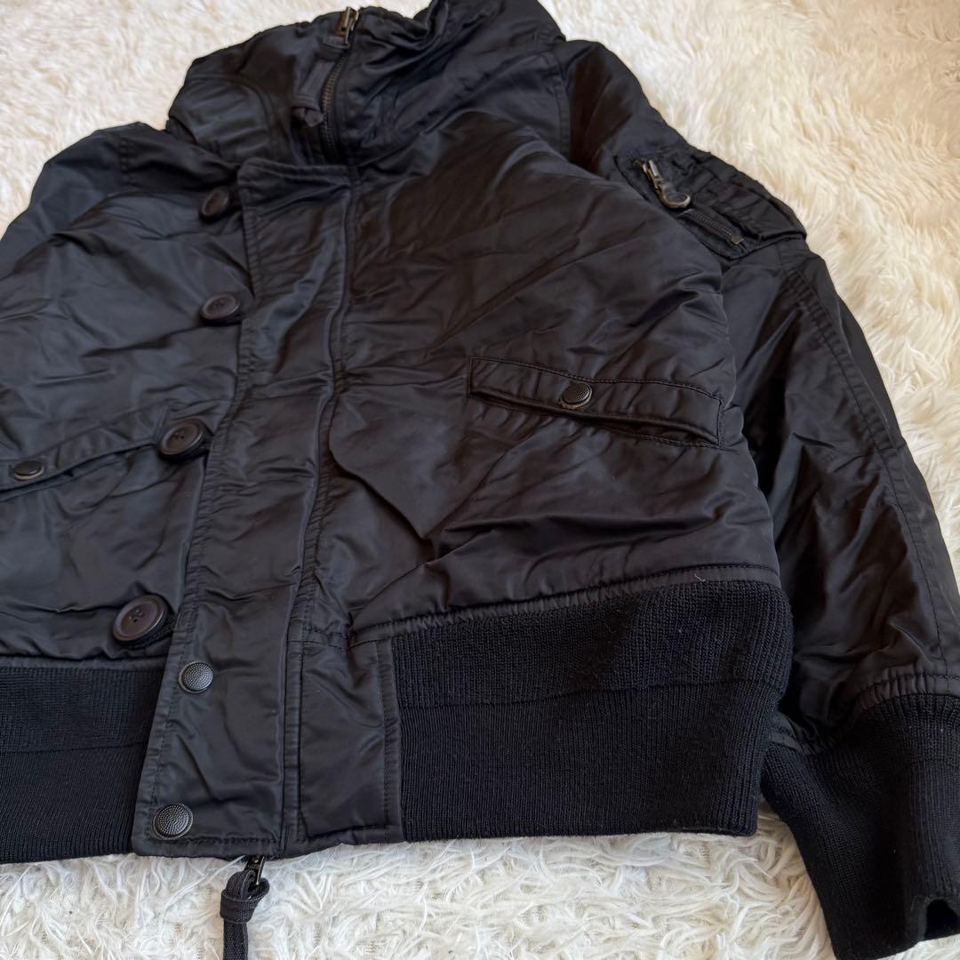 希少 g.o.a ゴア ミリタリー ボンバージャケット 中綿入り 2 黒 廃盤