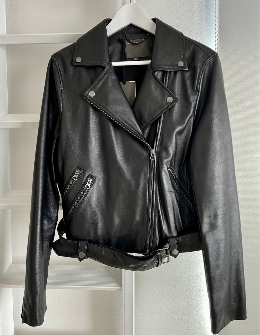 MUUBAA ムーバー　ブラックレザーライダースジャケット　XL XXL