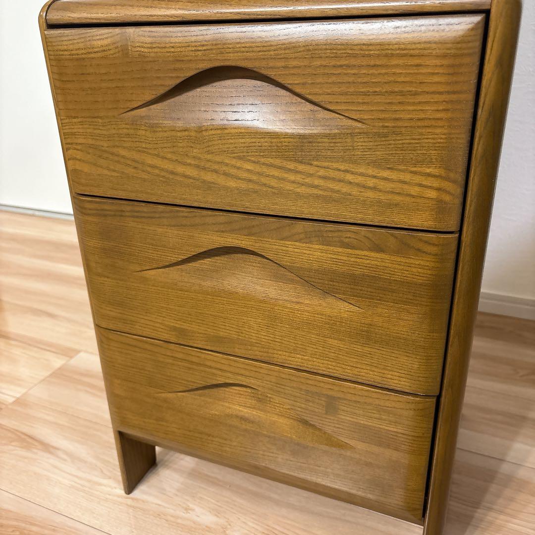 ✨極美品✨ カリモク 電話台 キャビネット コンセント付き 4段引出し 送料無料