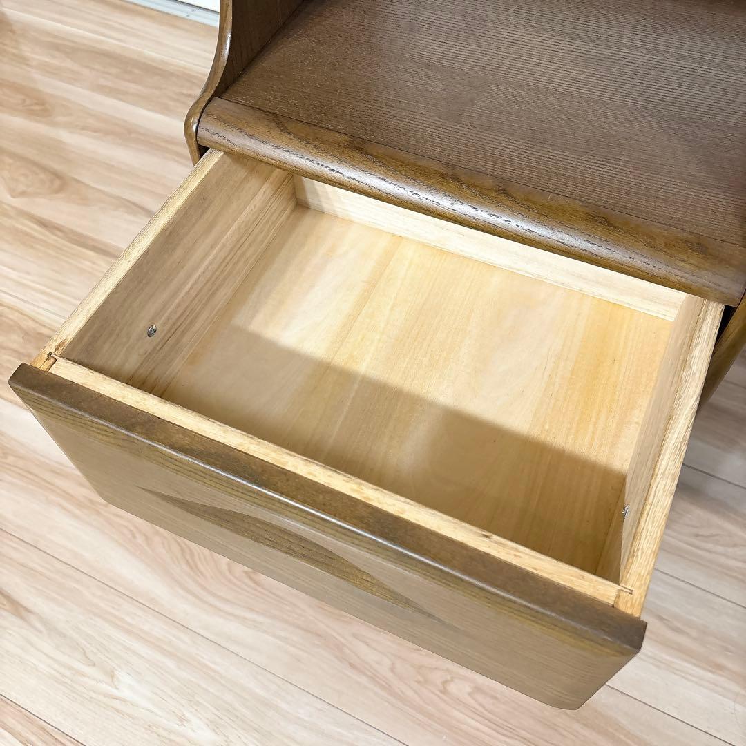 ✨極美品✨ カリモク 電話台 キャビネット コンセント付き 4段引出し 送料無料