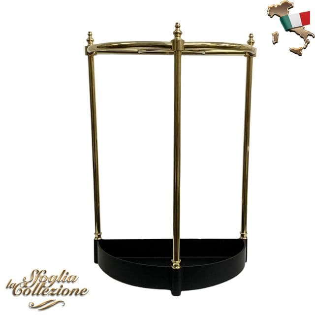 傘立て 金色と黒 イタリア製