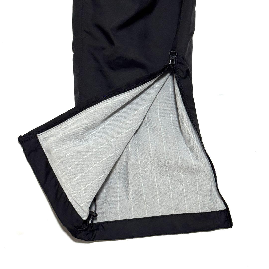 極美品 パーリーゲイツ ロゴ入り暖パン 黒 裏起毛 ウエストゴム レディース1