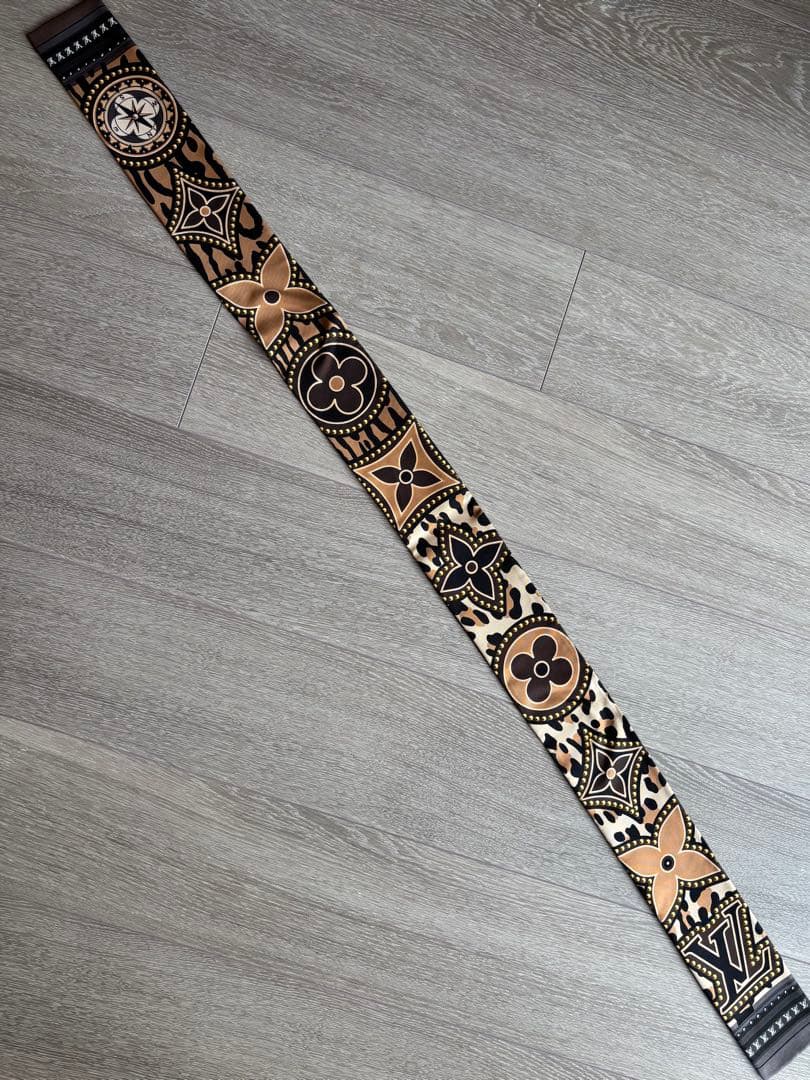 ルイ・ヴィトン スカーフ ブラウン ゴールド