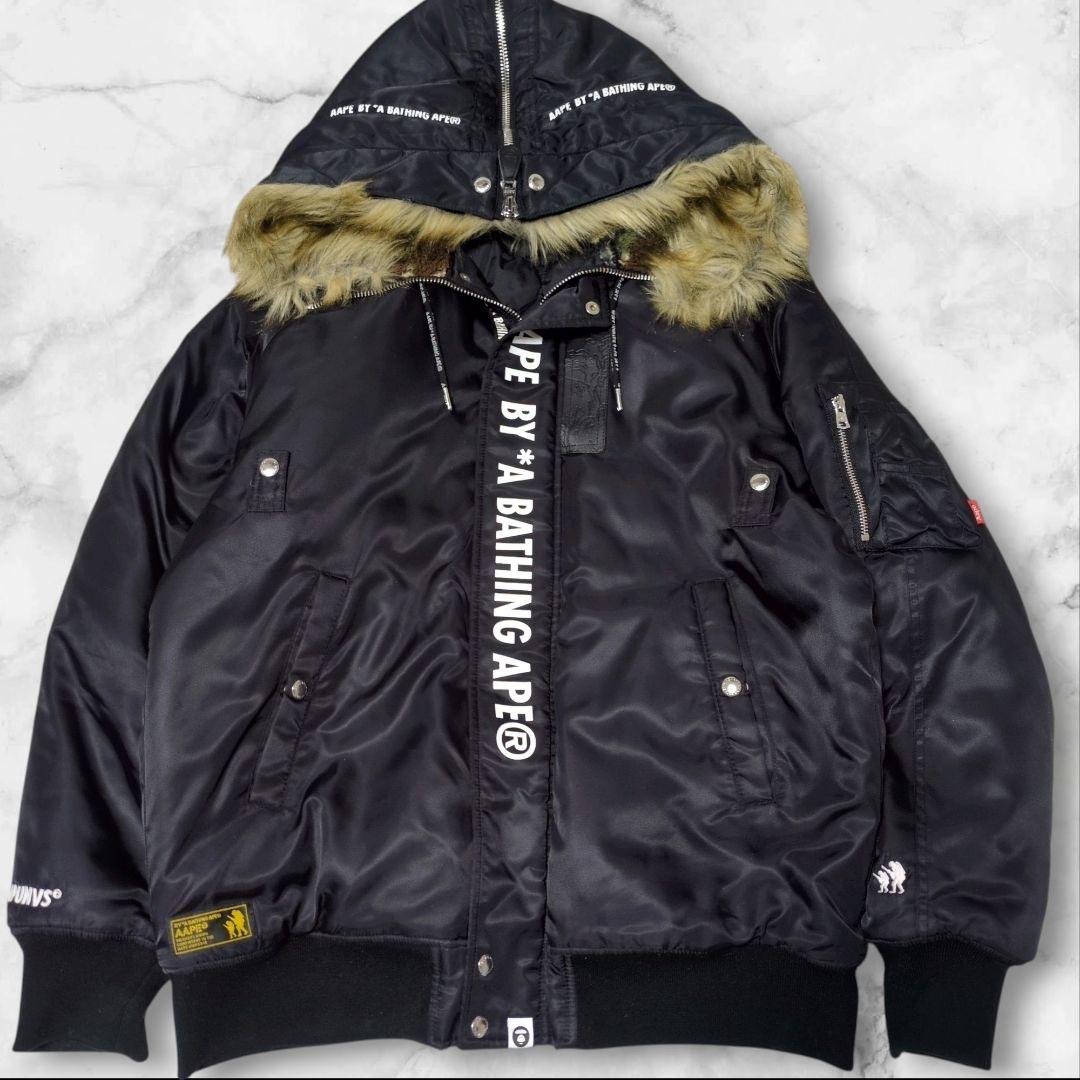 美品✨A BATHING APE n-2b 1st CAMO BAPE L