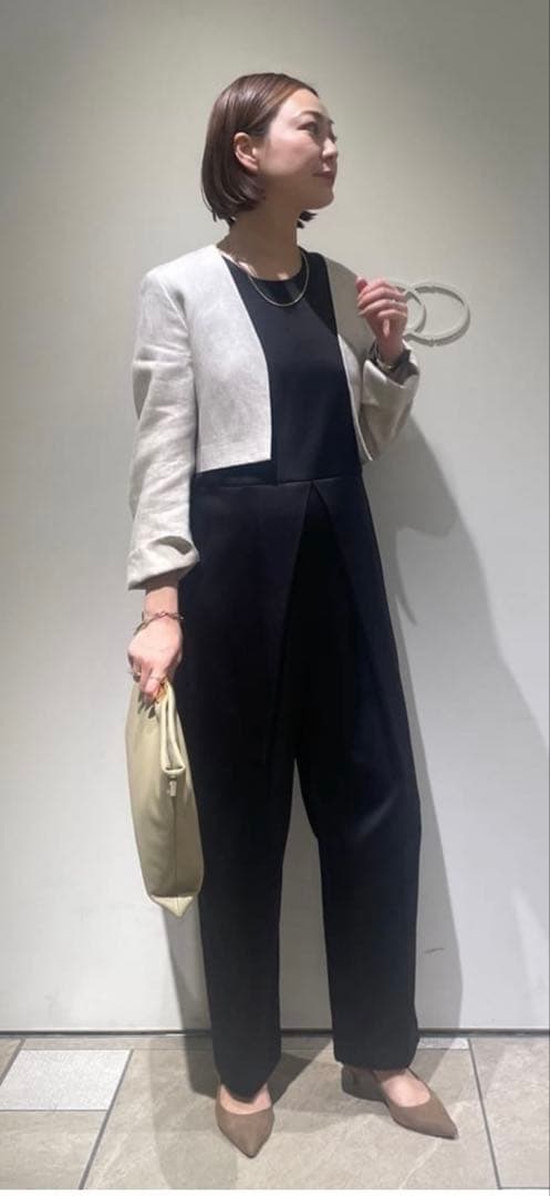 conte サテンノースリーブ オールインワン　辺見えみり　ユナイテッドアローズ