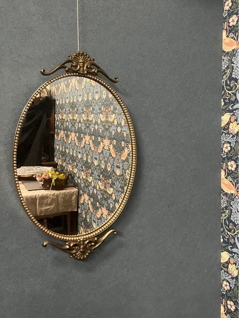 ① ウォールミラー インテリア 壁掛け鏡 アンティーク ビンテージヴィンテージ