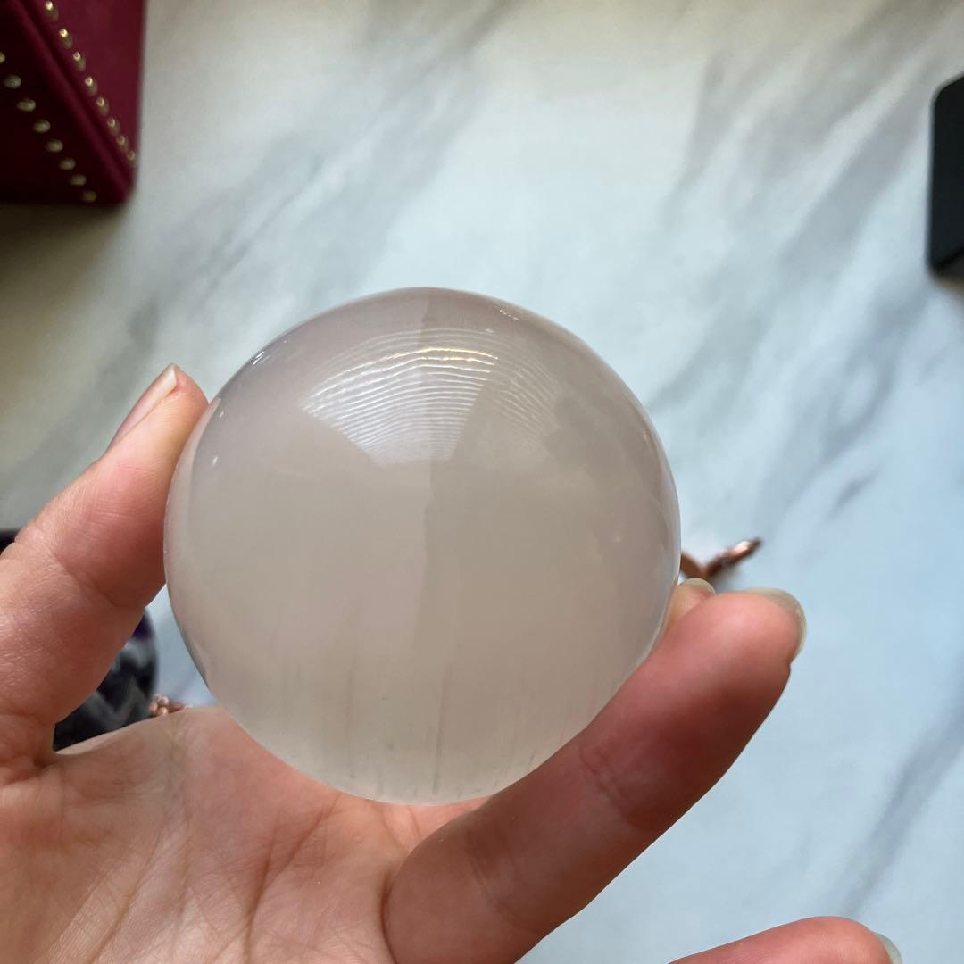 スフィア　3個セット　ラブラドライト　アメジスト　セレナイト