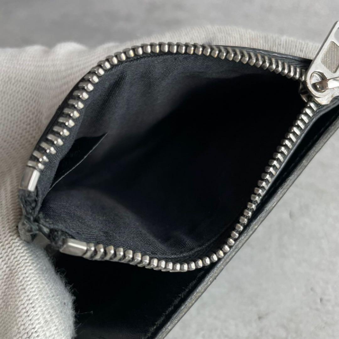 近年モデル メゾンマルジェラ 2つ折り財布 マネークリップ レザー ブラック