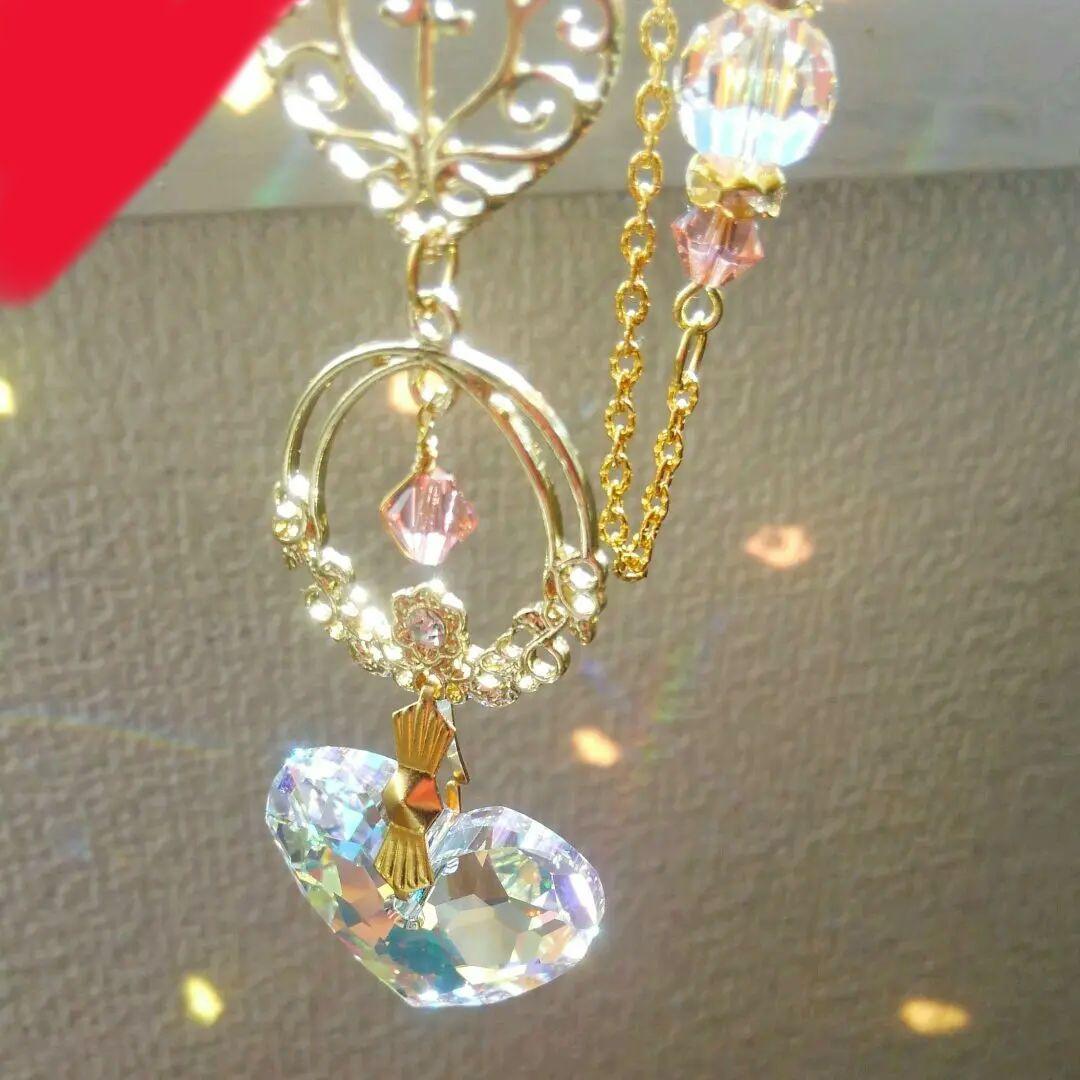 サンキャッチャー♡ハンドメイド「Swarovski✧︎トゥルーリーインラブ♥」