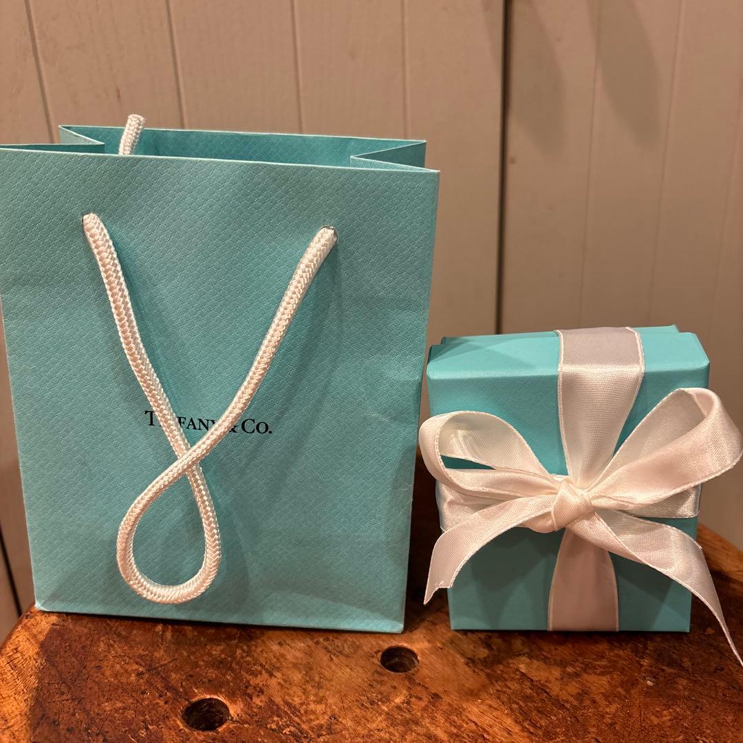 Tiffany & Co. ダブル ハート タグ キーリング　ほぼ新品