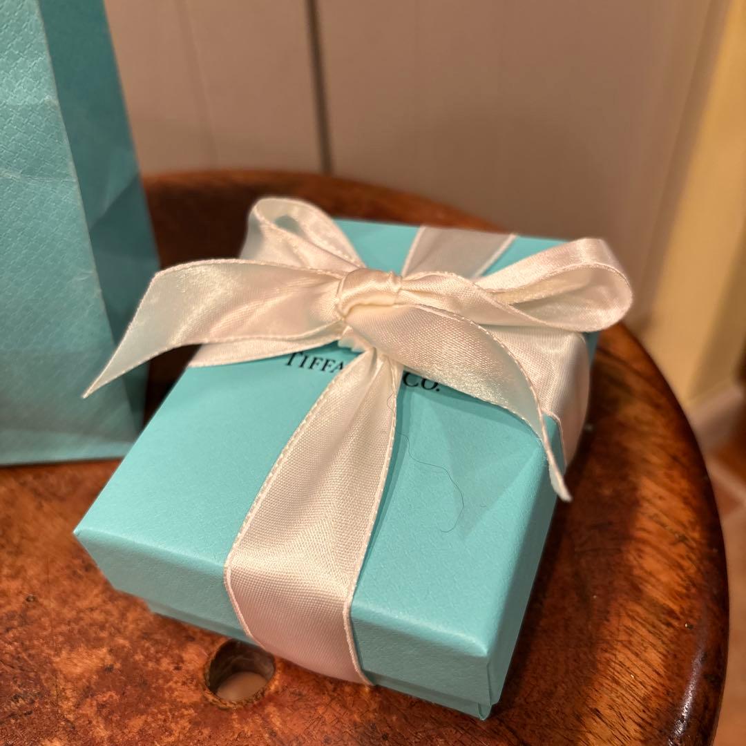 Tiffany & Co. ダブル ハート タグ キーリング　ほぼ新品