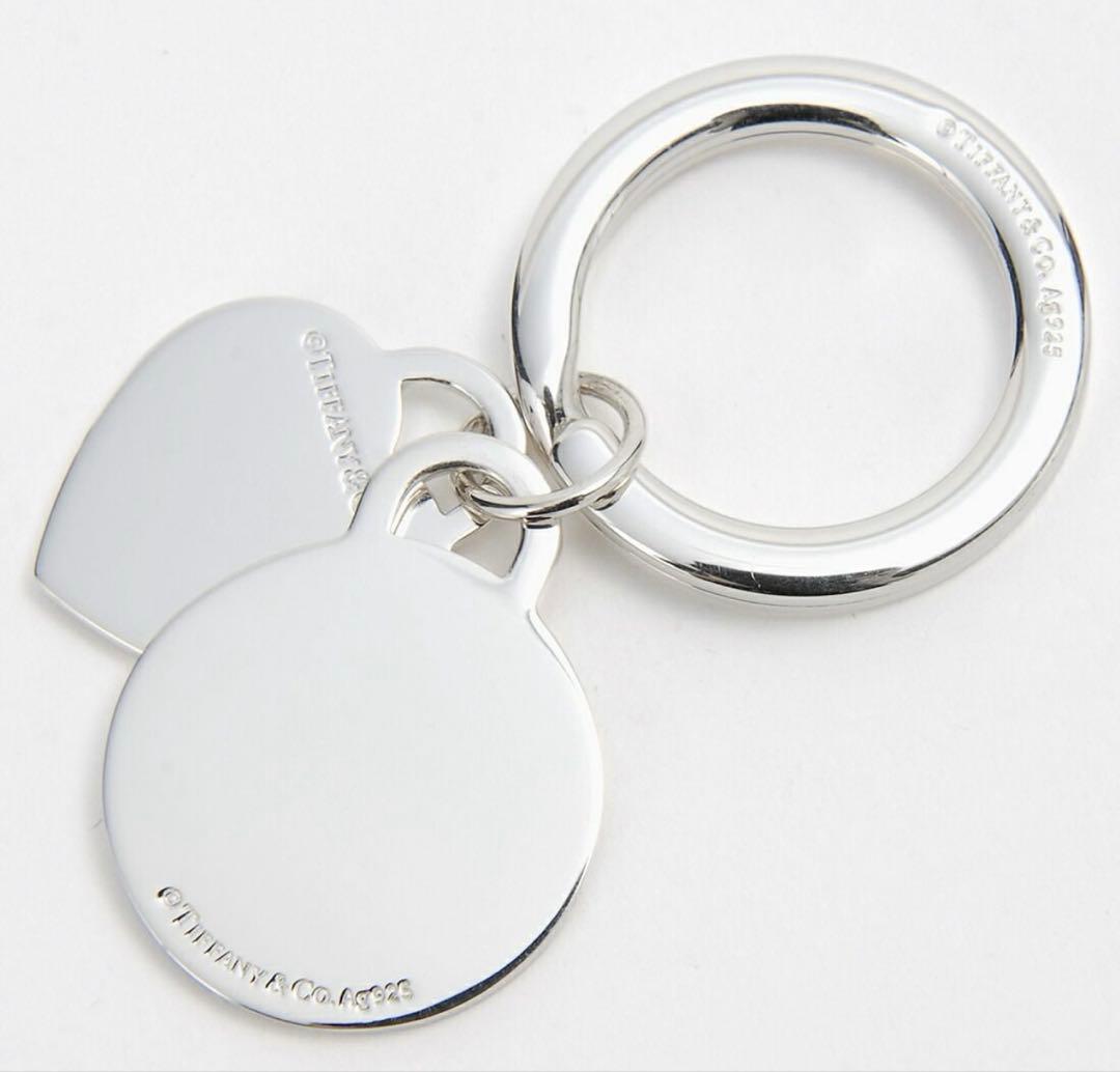 Tiffany & Co. ダブル ハート タグ キーリング　ほぼ新品