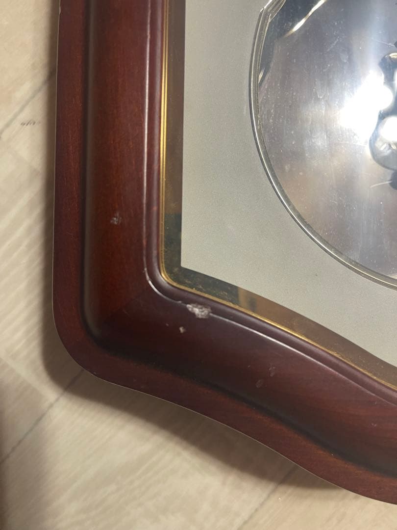 木製アーチ型掛時計 メロディ付き