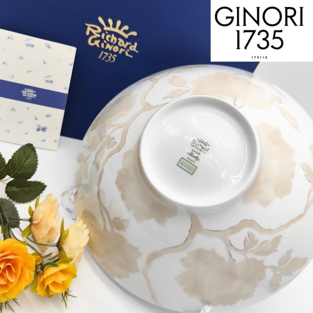 希少 リチャードジノリ　ゴールド 金彩 マルコポーロ　大皿　1枚　廃番