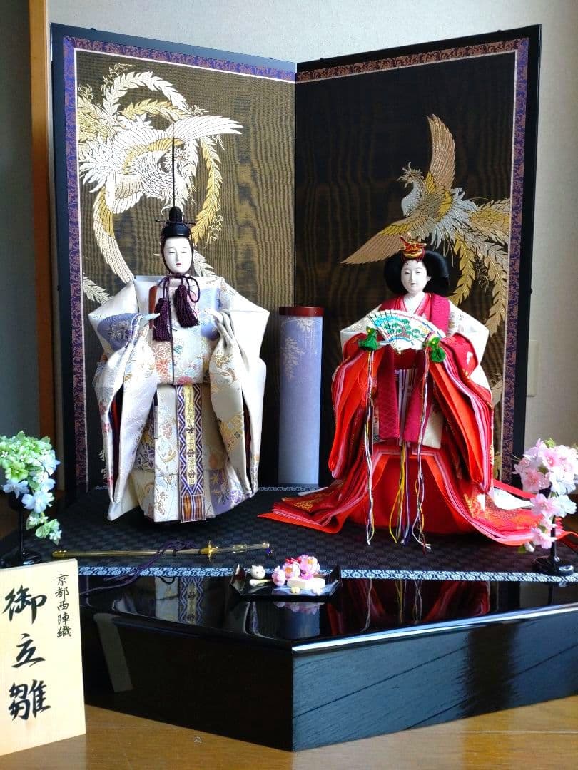 京都西陣織 雛人形　✿立ち雛飾り✿　人形工房讃久監修
