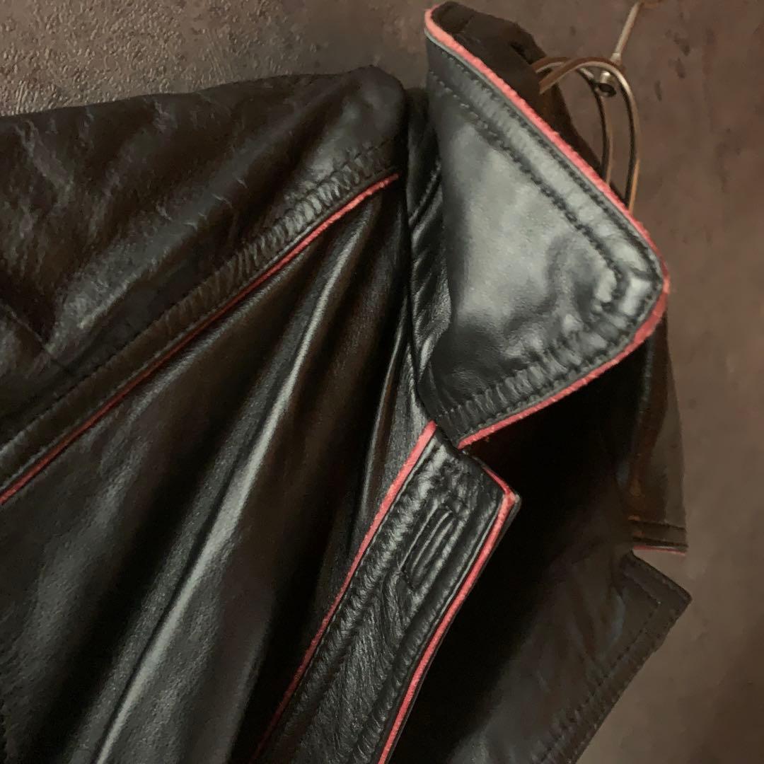 【入手困難】本革 レザー コート クイーンコート レトロ vintage 古着